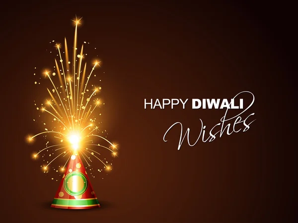 Happy diwali greeting — Stock Vector