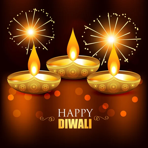 Prachtige diwali achtergrond — Stockvector