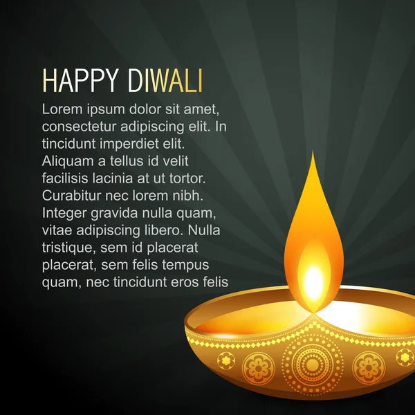 Beau fond Diwali — Image vectorielle