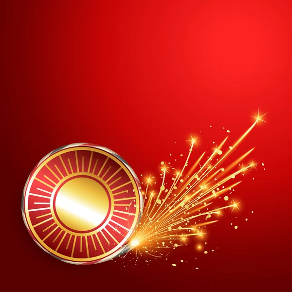 Diwali burning crackers — Stock Vector