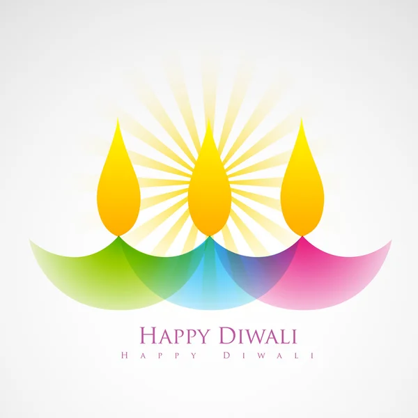 Creatieve diwali diya — Stockvector