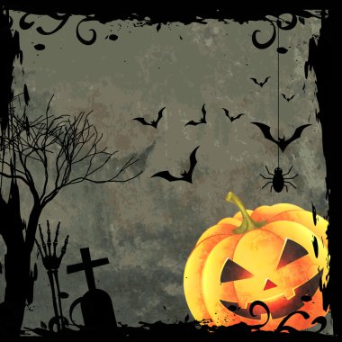 Spooky halloween tasarım