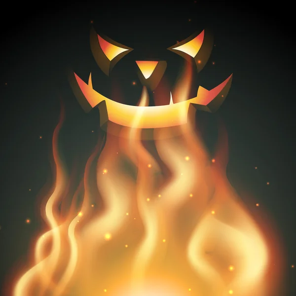 Fantôme souriant d'Halloween — Image vectorielle