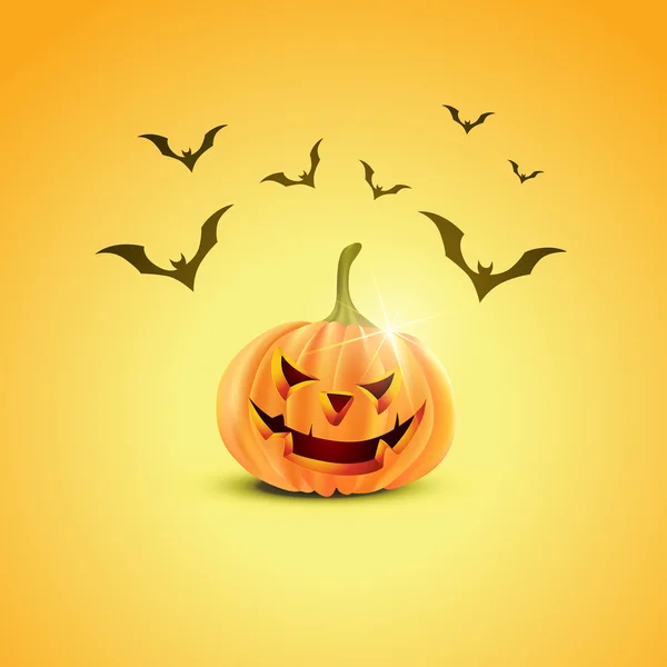 Design zucca di Halloween — Vettoriale Stock