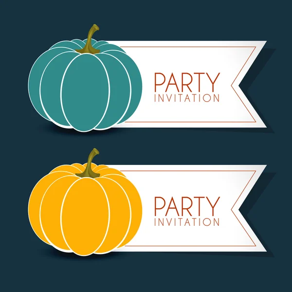 Halloween party label — Stock Vector