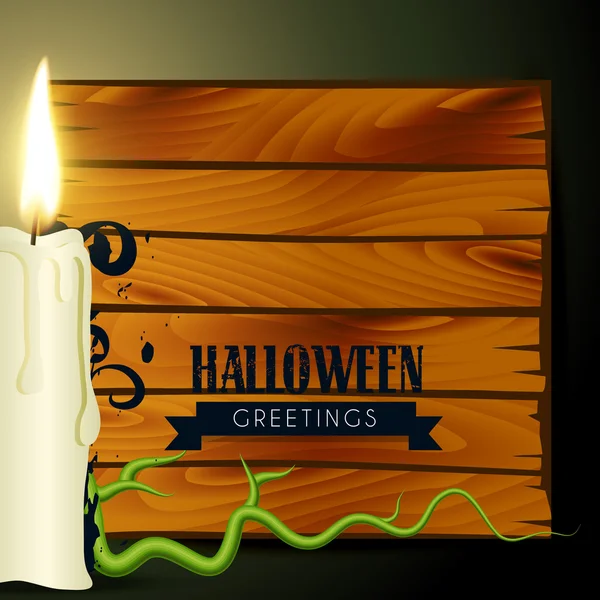 Bougie d'Halloween — Image vectorielle