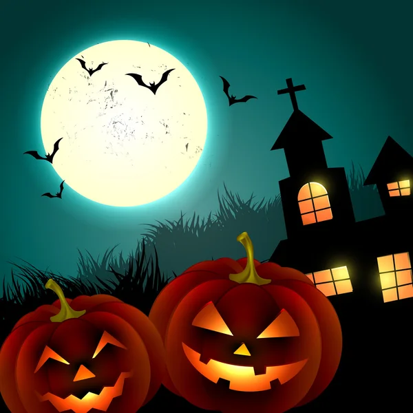 Abóbora de Halloween — Vetor de Stock