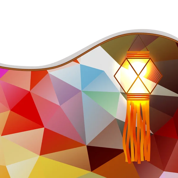 Abstracte diwali lamp — Stockvector