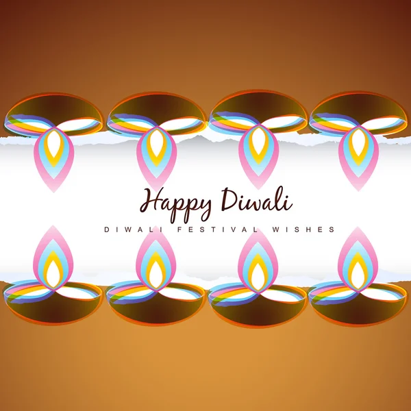 Stijlvolle diwali festival ontwerp — Stockvector