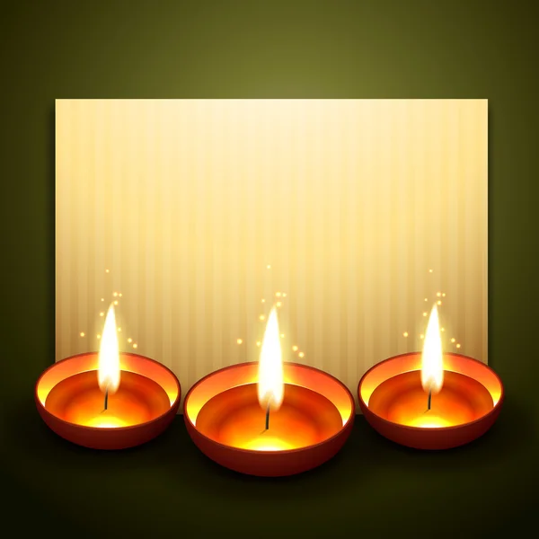 Hermoso saludo diwali — Vector de stock