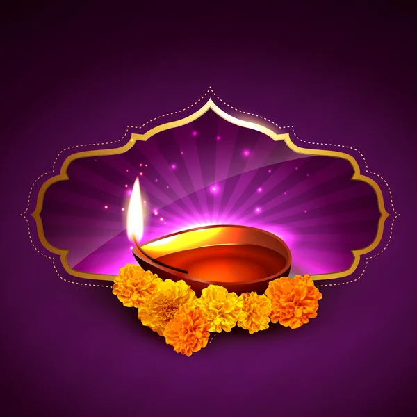 Fond élégant diwali — Image vectorielle