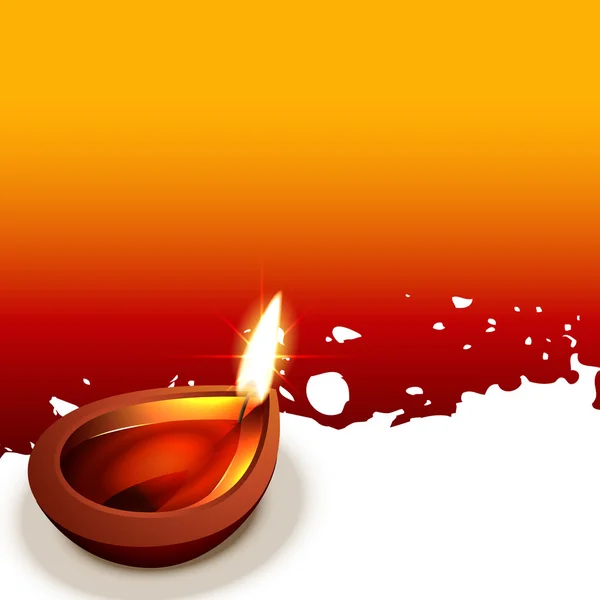 Diwali Diya Gestaltung — Stockvektor