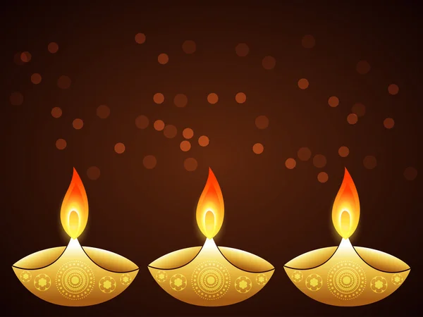 Saludo diwali con estilo — Vector de stock