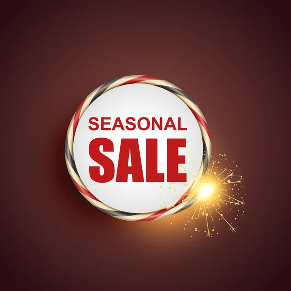 Seasonal sale label — Stock Vector