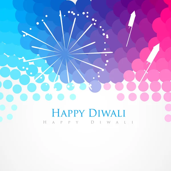 Gelukkige diwali begroeting — Stockvector