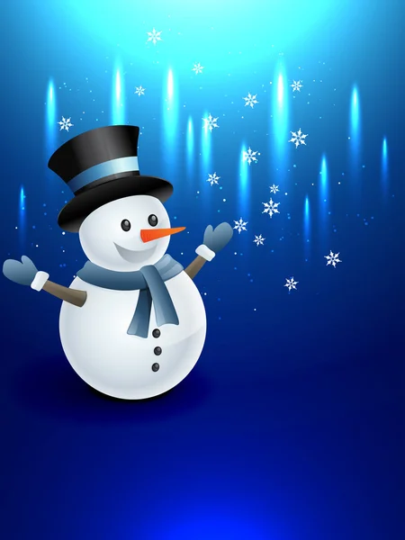 Boneco de neve feliz — Vetor de Stock