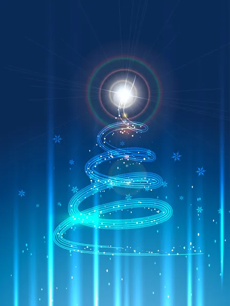 Kreativní vánoční strom — Stockový vektor
