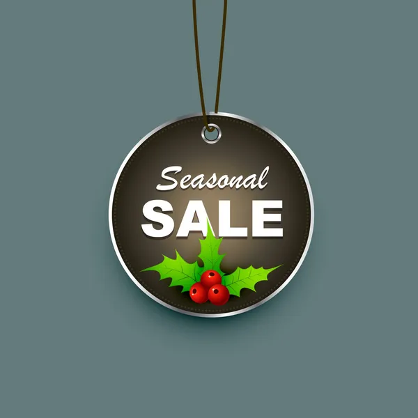 Seasonal sale label — Stock Vector