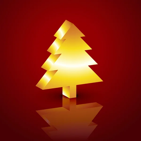 3d christmas tree — Stock Vector