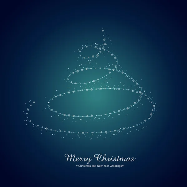 Creative merry christmas greeting - Stok Vektor