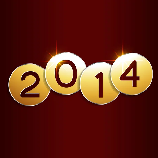 Altın yeni yıl — Stok Vektör