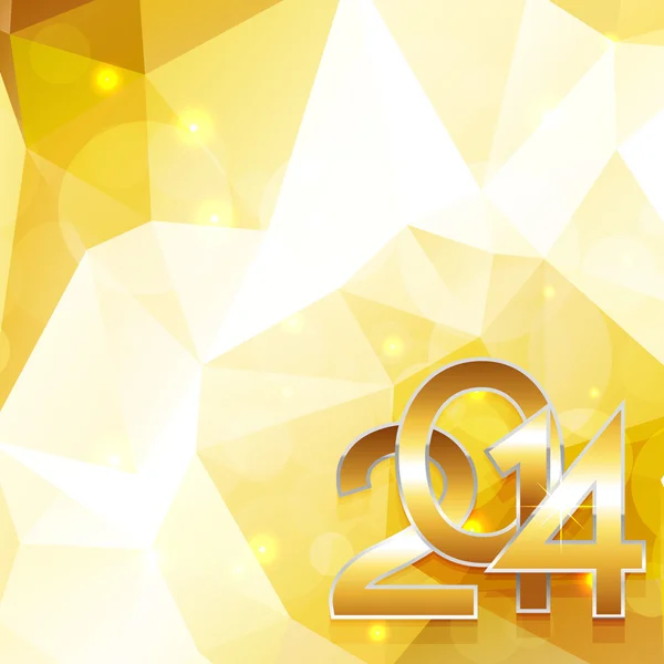 Bonne année dans le style doré — Image vectorielle