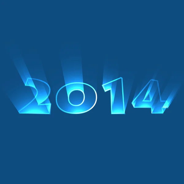 Projekt nowego roku 2014 — Wektor stockowy