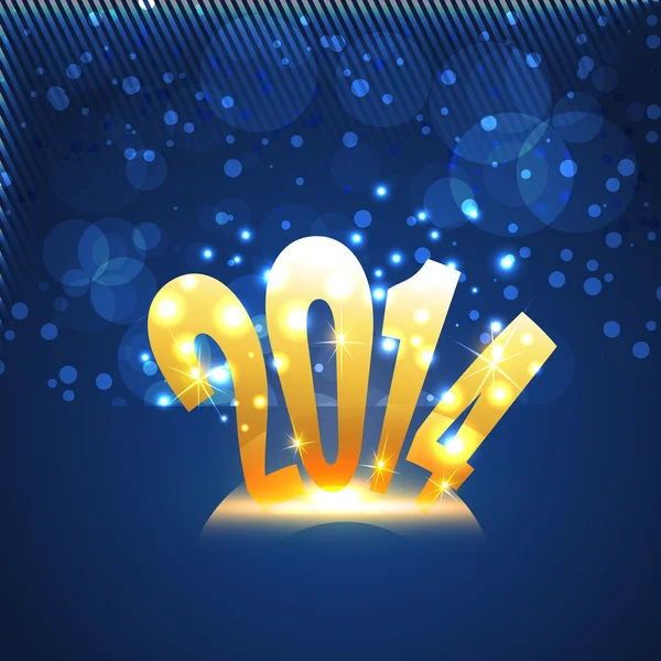 Golden happy new year design — стоковый вектор