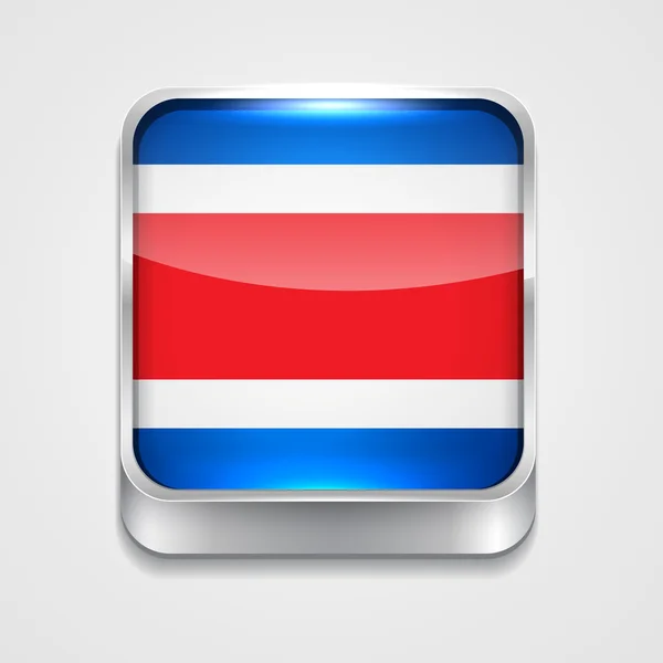 Bandera de Costa Rica — Vector de stock