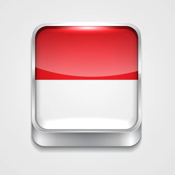 Vlag van Indonesië — Stockvector