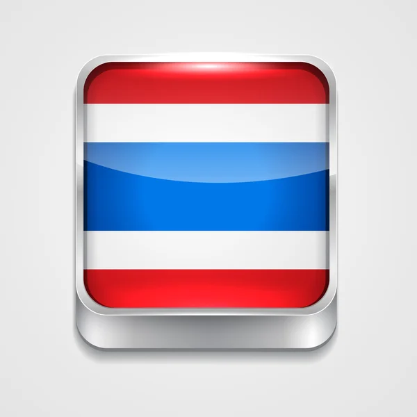 Bandera de Tailandia — Vector de stock