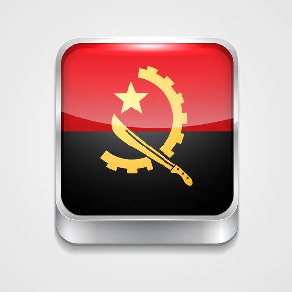 Flagge von Angola — Stockvektor