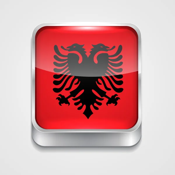 Flag of albania — Stock Vector