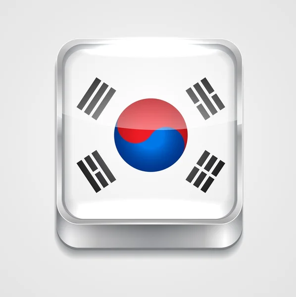 Flagge Südkoreas — Stockvektor