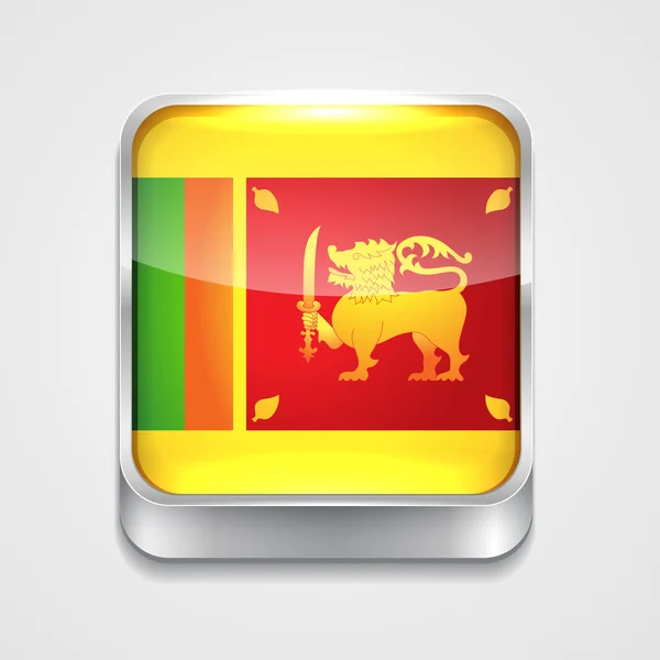 Vlajka Srí Lanky — Stockový vektor