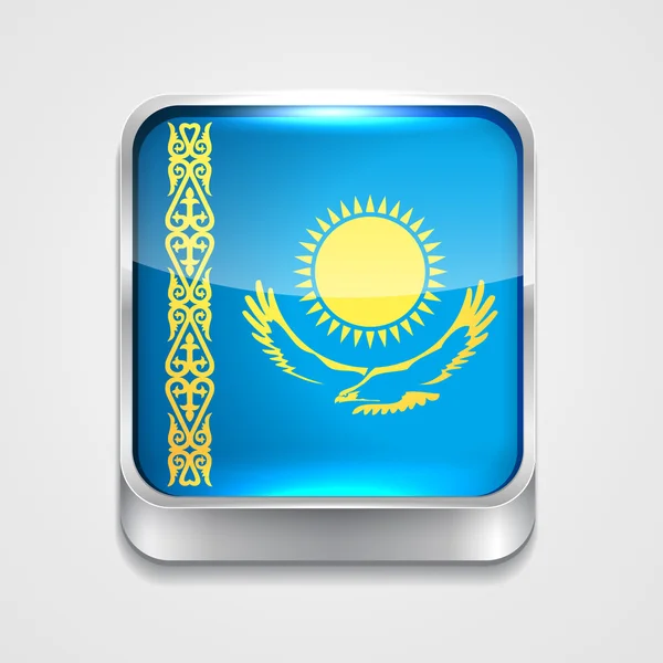 Drapeau du Kazakhstan — Image vectorielle