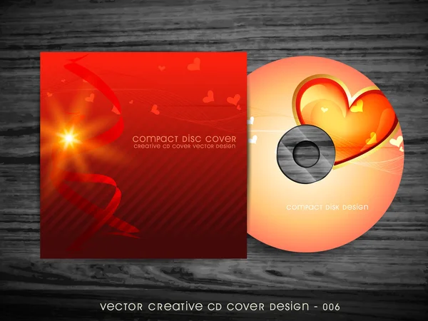 Люблю стиль дизайн cd — стоковый вектор