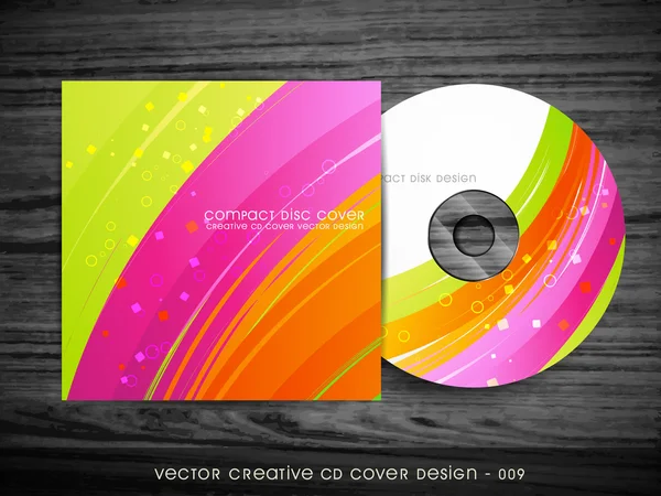 Beautiful cd cover design — Stock Vector