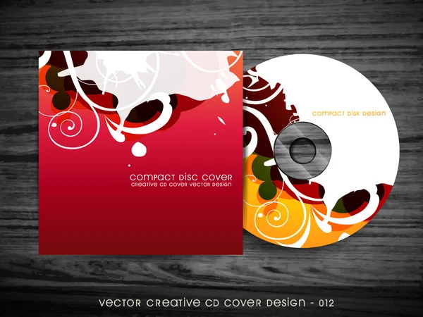 Красочная обложка CD — стоковый вектор