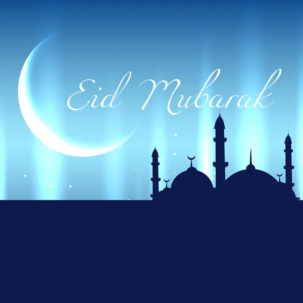 Eid mubarak návrh — Stockový vektor