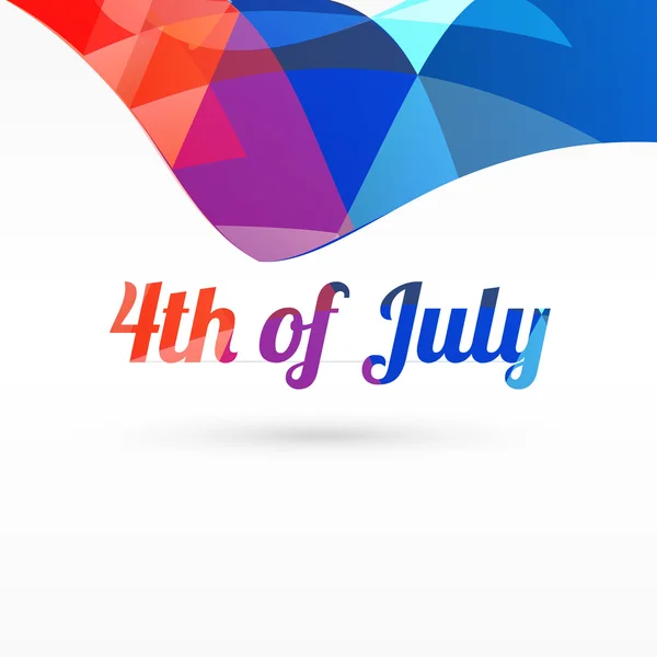 4th of july vector design — Stock Vector