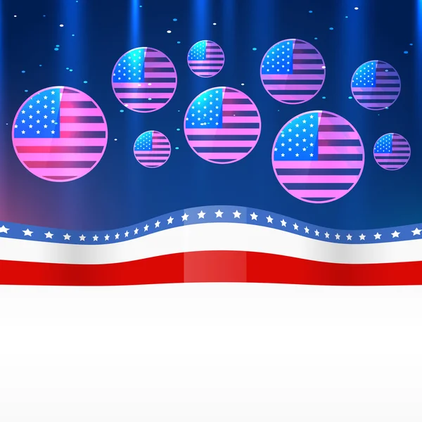 Vector 4th of july design — Stock Vector