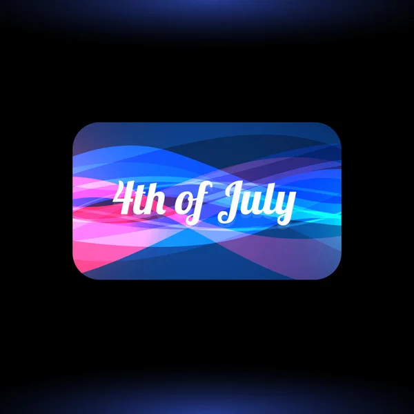 Stylish 4th of july background — Stock Vector