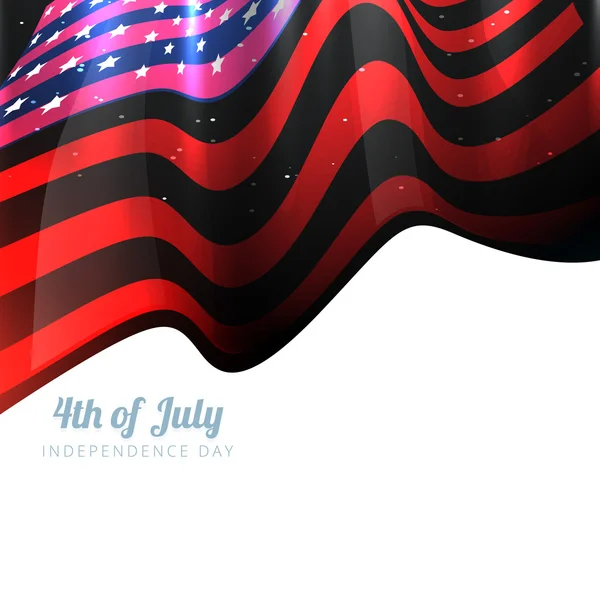 Stylish american independence day design — Stock Vector