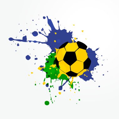 Grunge tarzı futbol arka plan