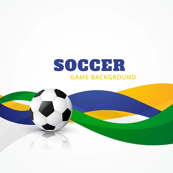 Creative soccer vector background — Stock Vector