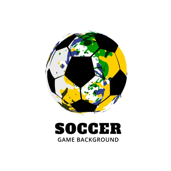 Brasilianisches Fußball-Design — Stockvektor