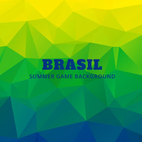 Brazil soocer game background — Stock Vector