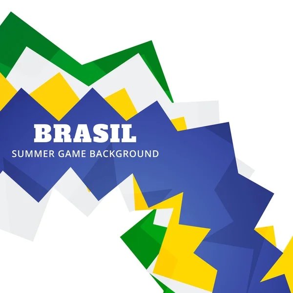 Jeu de soocer brésilien — Image vectorielle