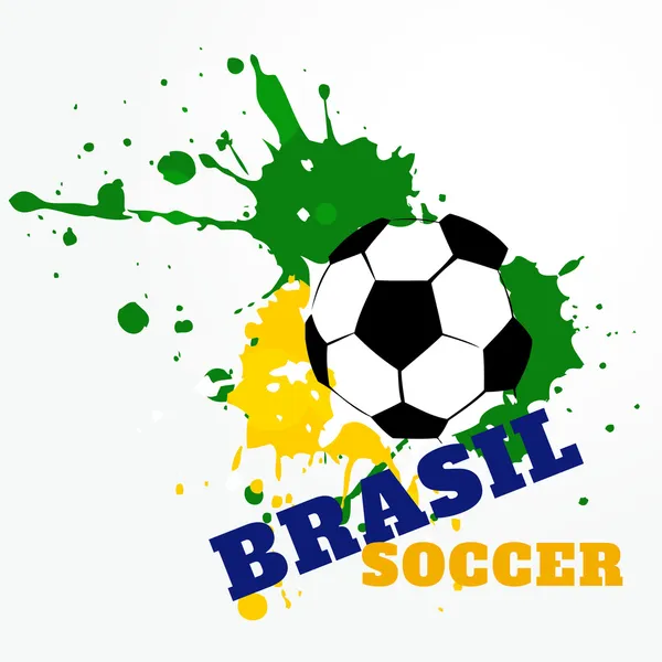 Brazilië soccer Spel — Stockvector